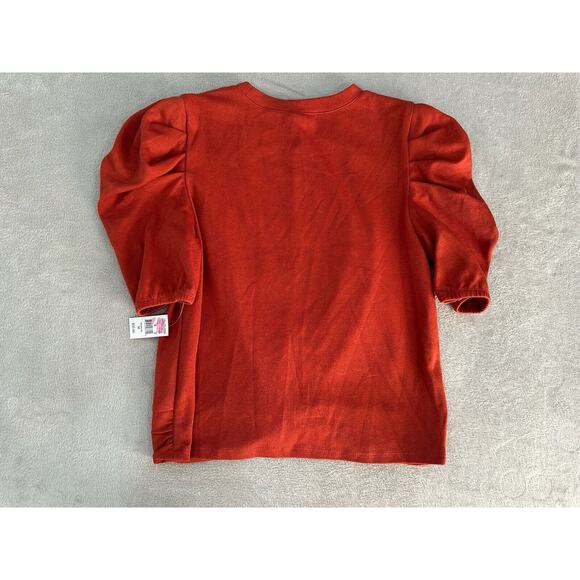 Grace & Karma Women’s Burnt Orange Twisted Front Blouse Size M - Picture 7 of 7